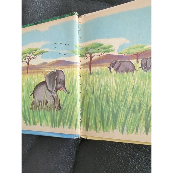 A Rand McNally Junior Elf Book Little Elephant Kids Hardcover 1959 First Edition - Picture 6 of 11